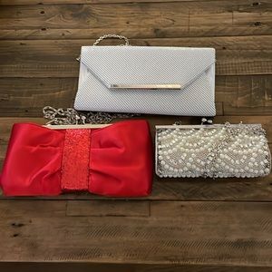 CHARMING CHARLIE FANCY BEADED HANDBAG WITH CHAIN SHOULDER STRAP (NWOTS) 3 purses